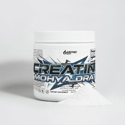ArcFuel Creatine Monohydrate powder tub — angled view